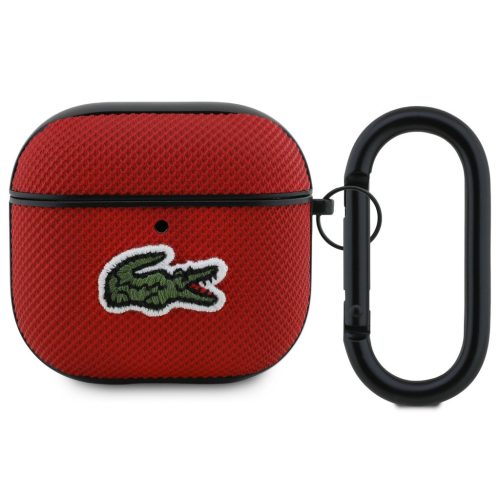 Lacoste Petit Pique Croc Logo Patch AirPods 4 tok, piros