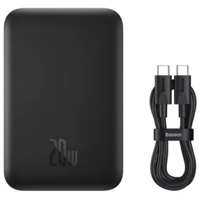   Baseus Mini Air Powerbank / külső akkumulátor, USB-C port, PD + FQI. 6000mAh, 20W, fekete