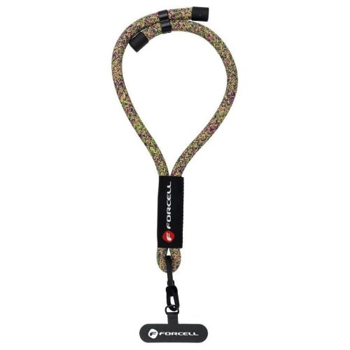 Forcell F-Design R10X40 csuklóra akasztható telefontartó / csuklópánt, állítható hossz max. 20cm, színes
