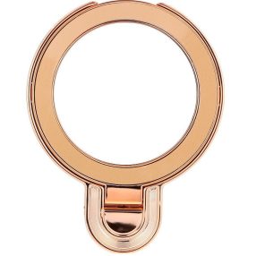 Kör alakú telefontartó kitámasztóval, csillámos arany