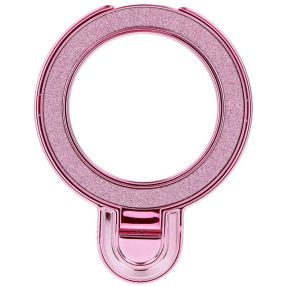   Kör alakú telefontartó kitámasztóval, csillámos rózsaszín