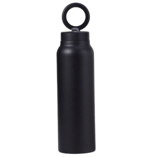 Termosz MagSafe kompatibilis mágneses tartóval, 750ml, fekete