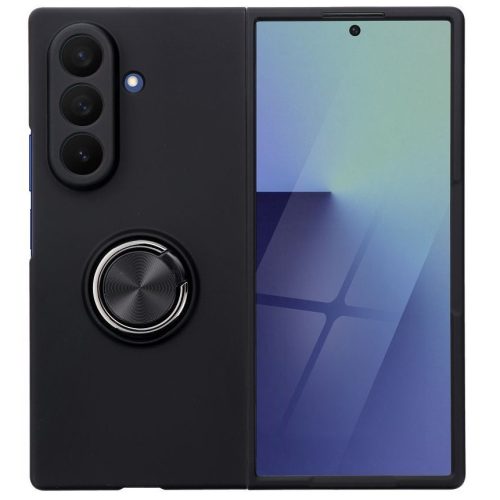 Kickstand Samsung Galaxy Z Fold 7 hátlap tok kitámasztóval, fekete