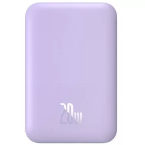   Baseus Magnetic Mini Powerbank / külső akkumulátor, USB-C port 6000mAh, 20W, lila