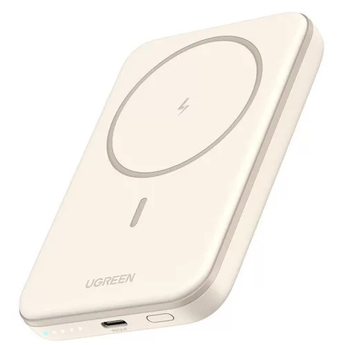 Ugreen PB560 Powerbank / külső akkumulátor, mágneses, USB-C port 5000mAh, 15W, bézs
