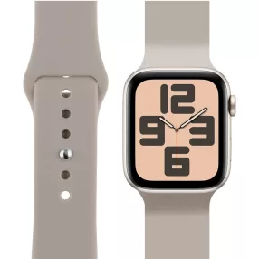OBAL:ME Apple Watch 38/40/41mm szilikon szíj, S-M, bézs