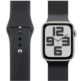 OBAL:ME Apple Watch 38/40/41mm szilikon szíj, S-M, fekete