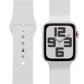 OBAL:ME Apple Watch 38/40/41mm szilikon szíj, S-M, fehér