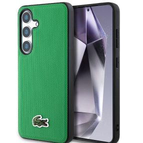   Lacoste Iconic Petit Pique Woven Logo Samsung Galaxy S25 MagSafe tok, zöld