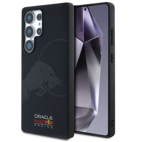 Red Bull Leather Meshed Debossed Logo Samsung Galaxy S25 Ultra MagSafe tok, kék