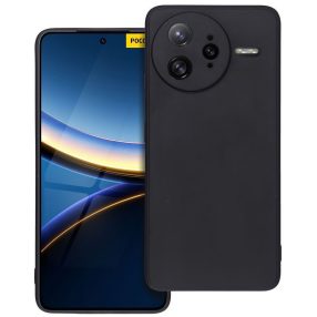 Matt szilikon Xiaomi Poco F7 Ultra tok, fekete