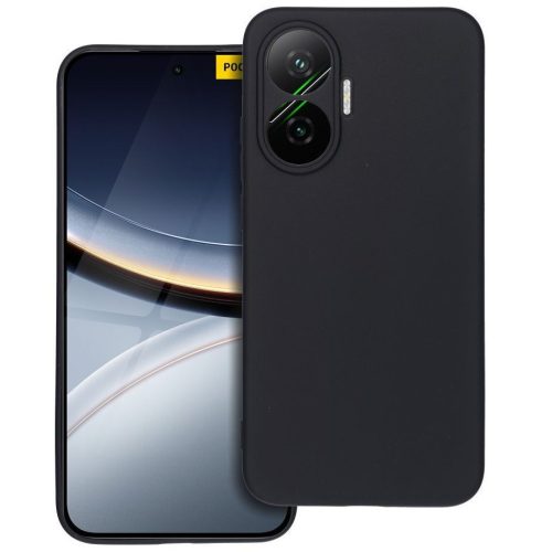 Matt szilikon Xiaomi Poco F7 / Redmi Turbo 4 Pro 5G tok, fekete
