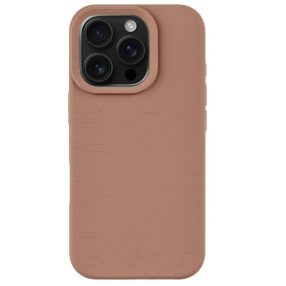   Tactical Magforce Beaver iPhone 16 Pro prémium szilikon tok kameravédő peremmel, világosbarna