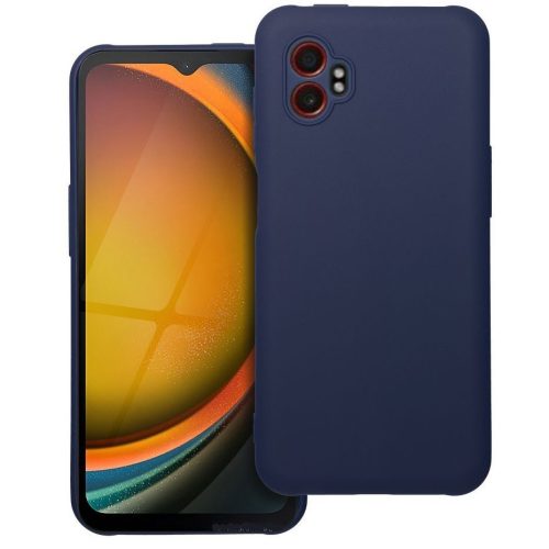 Matt szilikon Samsung Galaxy Xcover 7 Pro tok, kék