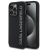 Karl Lagerfeld 3D Rubber Glitter Logo iPhone 13 Pro csillámos hátlap tok, fekete