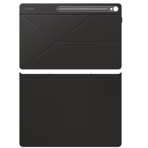 Samsung Book Keyboard Slim S10 FE+ gyári billentyűzetes kihajtható tablet tok pencil tartóval, fekete