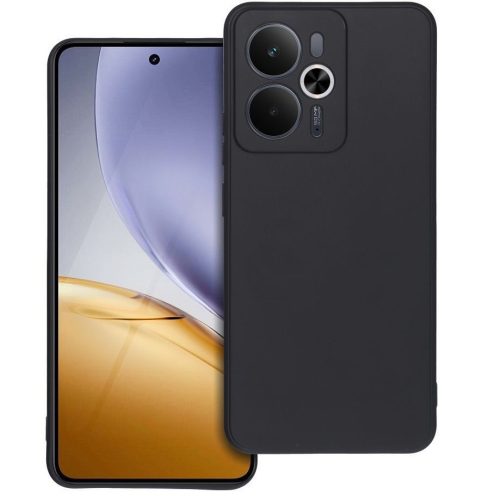 Matt szilikon Realme 14T 5G tok, fekete