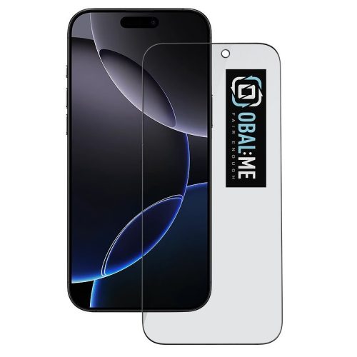 OBAL:ME 5D Apple iPhone 17 / 17 Pro kijelzővédő üvegfólia, fekete