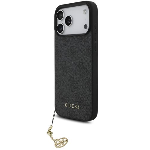 Guess 4G Charm Apple iPhone 17 Pro Max Tone on Tone hátlap tok, szürke