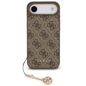   Guess 4G Charm Apple iPhone Air (2025) Tone on Tone hátlap tok, barna