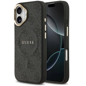 Guess 4G Charm Apple iPhone 17 MagSafe hátlap tok, fekete