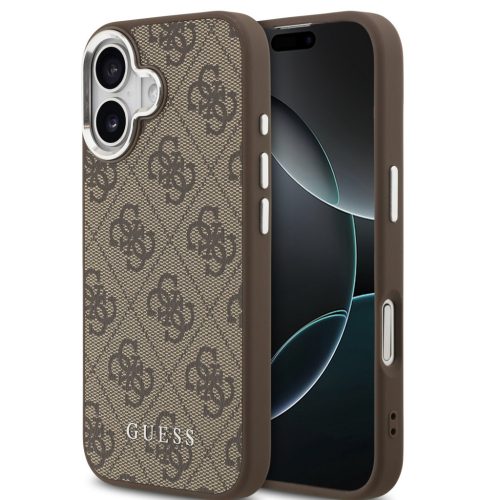 Guess 4G Apple iPhone 17 MagSafe hátlap tok, barna