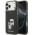Karl Lagerfeld IML Aquarelle Karl and Choupette Apple iPhone 17 Pro Max hátlap tok, fekete