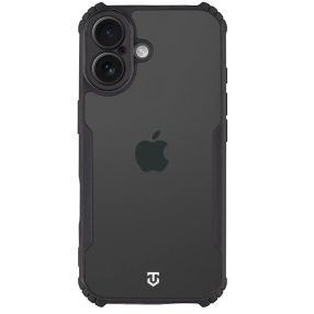   Tactical Quantum Stealth Apple iPhone 17 hátlap tok, átlátszó/fekete