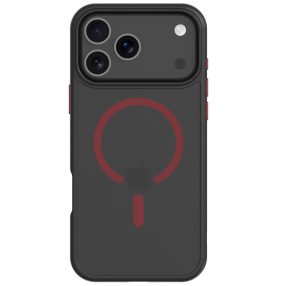   Tactical MagForce Hyperstealth 2.0 Apple iPhone 17 Pro MagSafe hátlap tok, fekete/piros