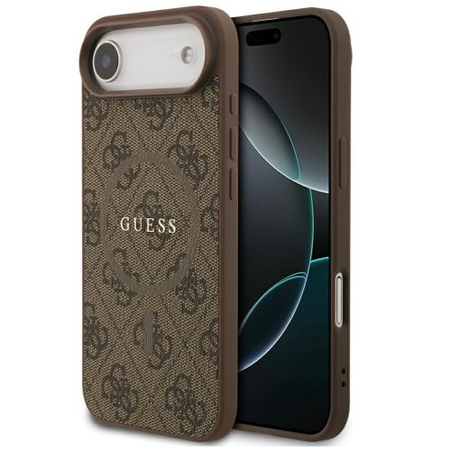 Guess 4G Ring Classic Logo Apple iPhone Air (2025) MagSafe hátlap tok, barna