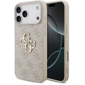   Guess 4G Big Logo Apple iPhone 17 Pro hátlap tok, rózsaszín