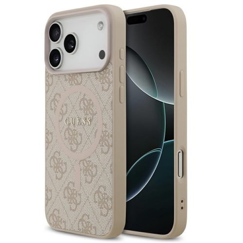 Guess 4G Ring Classic Logo Apple iPhone 17 Pro Max MagSafe hátlap tok, rózsaszín