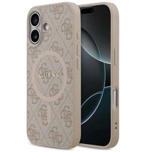 Guess 4G Ring Classic Logo Apple iPhone 17 MagSafe hátlap tok, rózsaszín