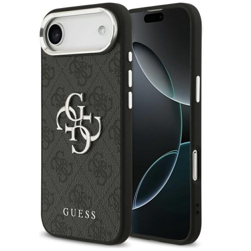 Guess 4G Big 4G Classic Logo Apple iPhone Air (2025) hátlap tok, fekete-ezüst