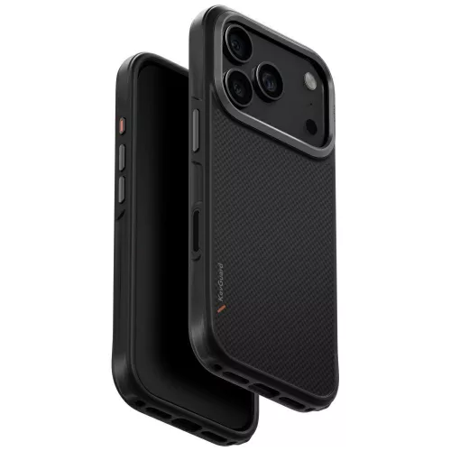 Uniq Keva Magclick Apple iPhone 17 Pro Max MagSafe Aramid tok, fekete
