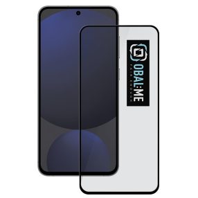   OBAL:ME 5D Samsung Galaxy S25 FE kijelzővédő üvegfólia, fekete