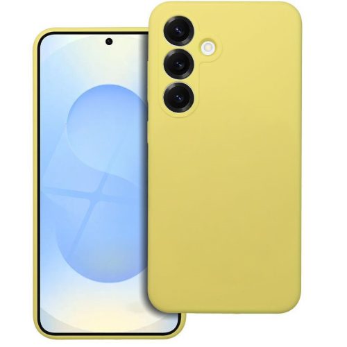 2mm Samsung Galaxy S25 FE szilikon tok, sárga