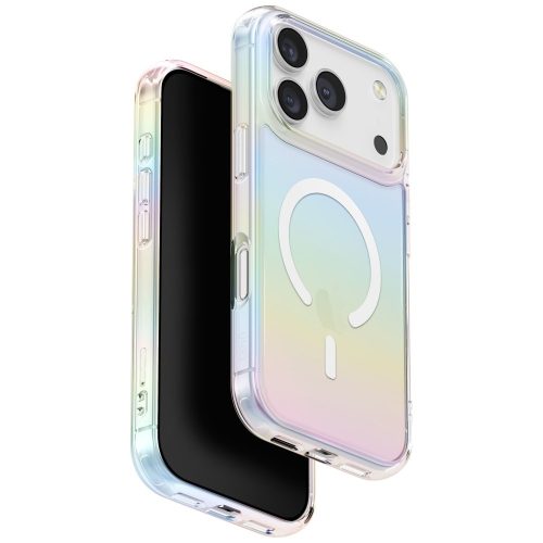 Uniq Iridescia Magclick Apple iPhone 17 Pro MagSafe tok, Holo Quartz