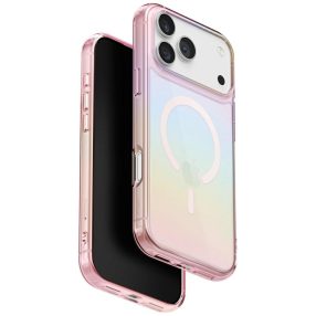   Uniq Iridescia Magclick Apple iPhone 17 Pro Max MagSafe tok, Pink Prism