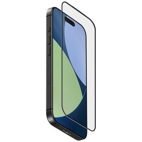   Uniq Optix Matte Apple iPhone 17 Pro tempered glass kijelzővédő üvegfólia felhelyező kerettel, fekete