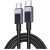 Ugreen L512 USB-C-USB-C töltő- és adatkábel, fonott, 5A, 100W, 3m, szürke