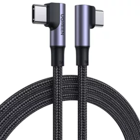   Ugreen US335 USB-C-USB-C töltő- és adatkábel, fonott, 5A, 100W, 2m, fekete