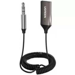   Ugreen CM309 Bluetooth 5.3 audio vevő jack csatlakozóval, fekete
