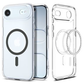   Spigen Ultra Hybrid MagFit Apple iPhone Air (2025) tok, MagSafe, Graphite, átlátszó-szürke