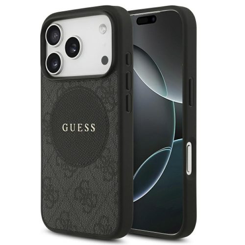 Guess 4G Circle Classic Logo Apple iPhone 17 Pro Max MagSafe tok, fekete