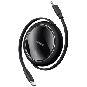   Baseus Free2Draw Mini USB-C töltő-és adatkábel, kihúzható, automata behúzó funkcióval, 100W, 1m, fekete
