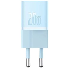   Baseus GaN5 Mini USB-C hálózati gyorstöltő adapter, 20W, kék