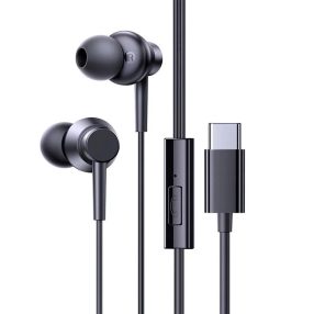   Baseus Encok CZ11 USB-C vezetékes mikrofonos fülhallgató, fekete