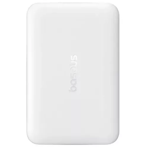 Baseus EnerFill FM11 vezeték nélküli Powerbank / külső akkumulátor + USB-C 30cm kábel, 10000mAh, 22,5W, fehér
