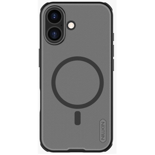 Nillkin Super Frosted PRO Apple iPhone 17 mágneses műanyag hátlap tok, átlátszó-fekete